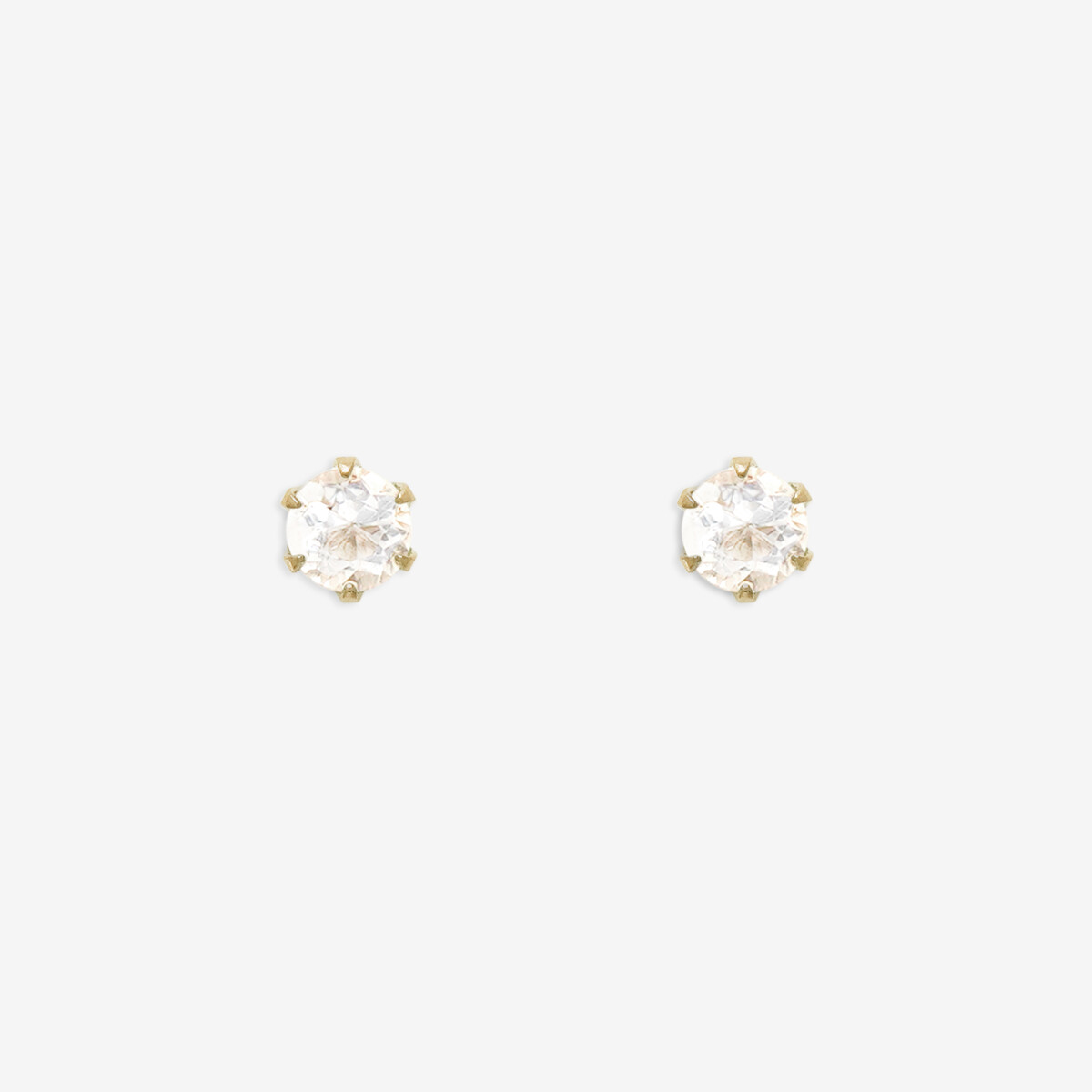 Ear Jewelry】6月誕生石 K10 イエローゴールド ムーンストーン