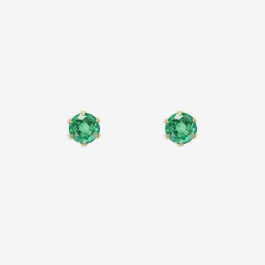 Ear Jewelry】5月誕生石 K10 イエローゴールド エメラルド