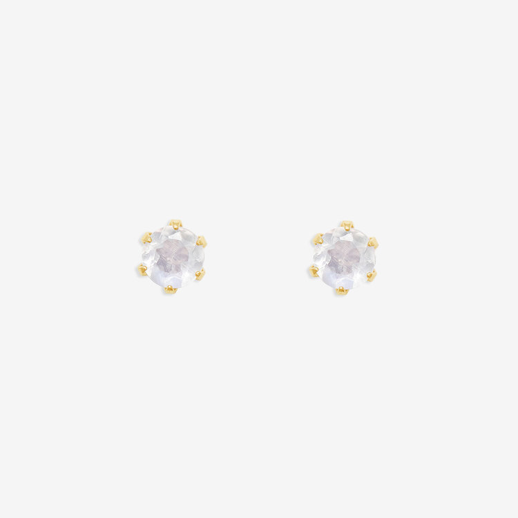 Ear Jewelry】6月誕生石 K10 イエローゴールド ムーンストーン
