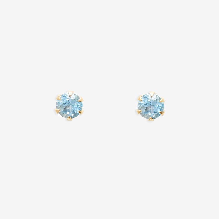 Ear Jewelry】11月誕生石 K10 イエローゴールド ブルートパーズ