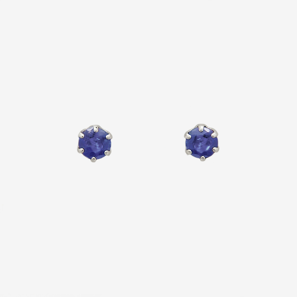 Ear Jewelry】9月誕生石 K18 ホワイトゴールド サファイア