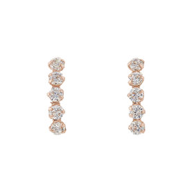 【Ear Jewelry】K10 ピンクゴールド キュービックジルコニア ピアス