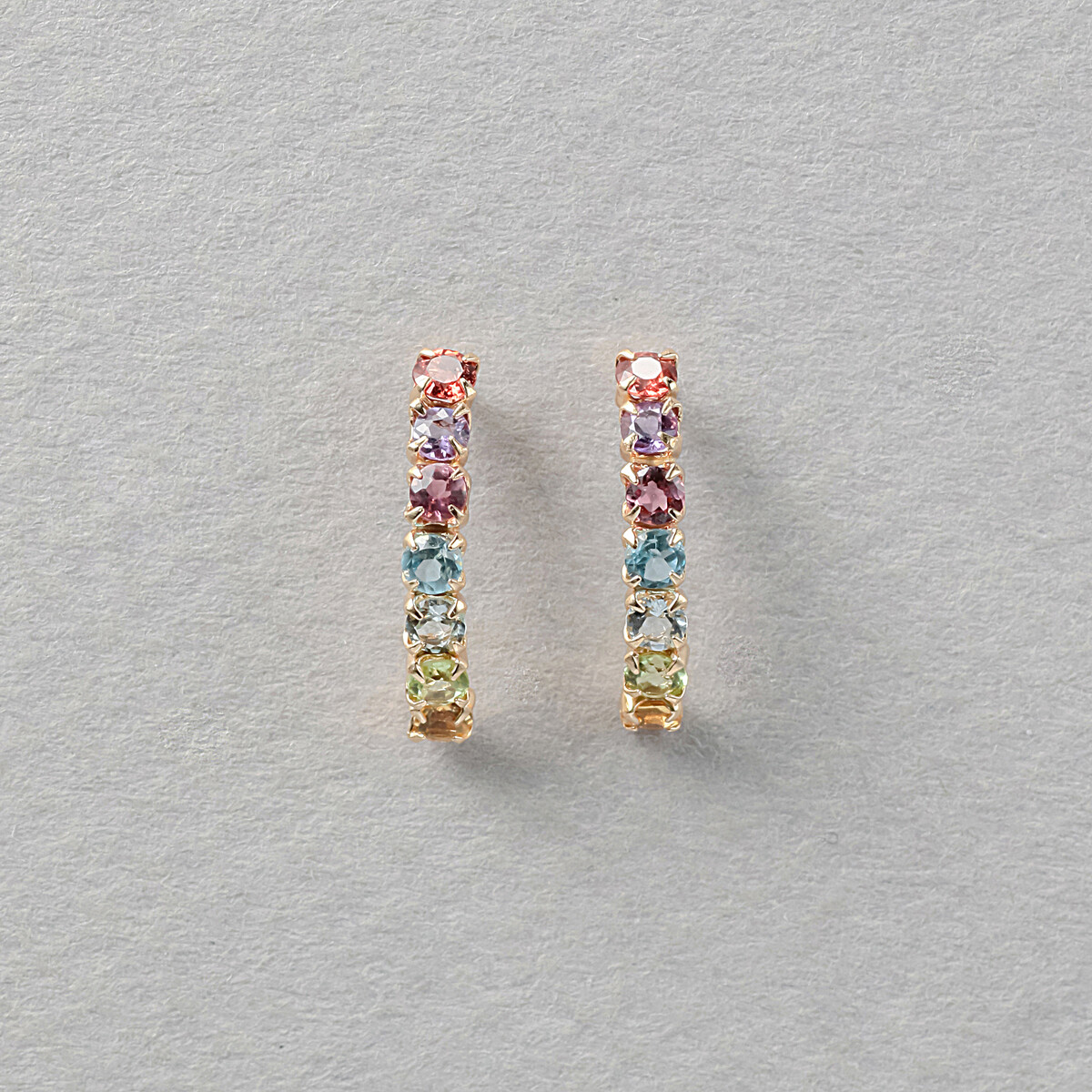 フラワーリング10金 K10 イエローゴールド マルチカラー フラワー リング（指輪