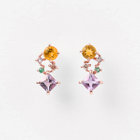 【WEB限定】2月誕生石 K10 ピンクゴールド アメジスト ピアス