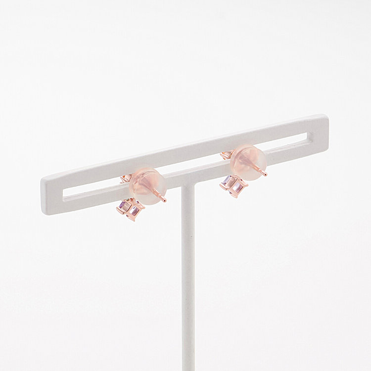 ESTELLE エステール 【WEB限定】2月誕生石 K10 ピンクゴールド アメジスト ピアス ピンクゴールド