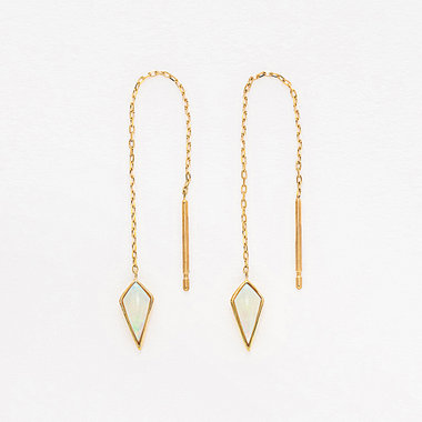 【WEB限定】10月誕生石 K10 イエローゴールド オパール アメリカン ピアス