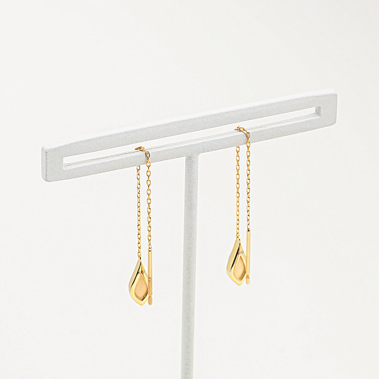 ESTELLE エステール 10月誕生石 K10 イエローゴールド オパール アメリカン ピアス イエローゴールド