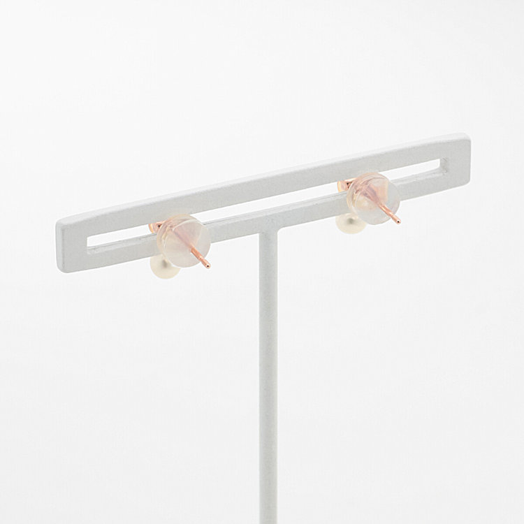 ESTELLE エステール 【WEB限定】10月誕生石 K10 ピンクゴールド オパール ピアス ピンクゴールド