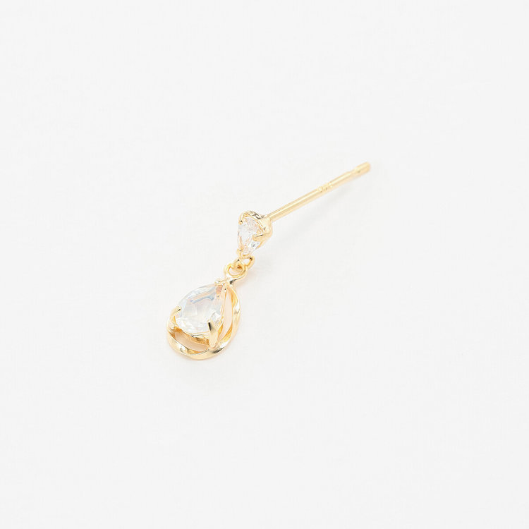 ESTELLE エステール 【WEB限定】K10 イエローゴールド ラブラドライト しずく ピアス イエローゴールド