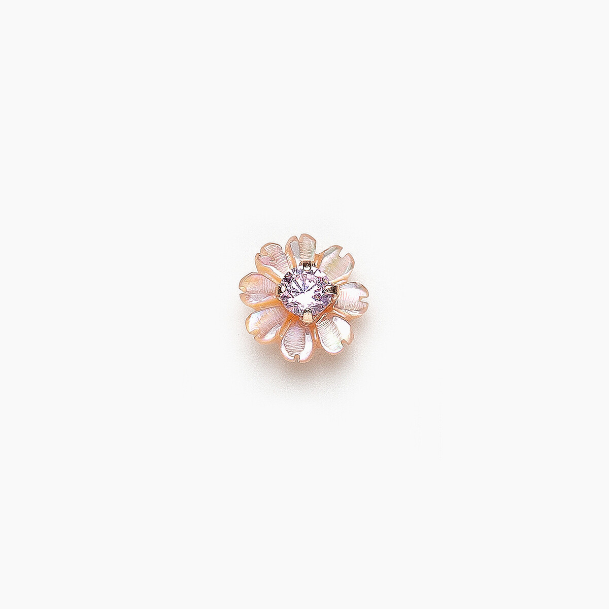 9月誕生花 K10 ピンクゴールド ナデシコ ピアス ※片耳用（0222-8983-0019）｜ESTELLE(エステール）｜ピアス（片耳 用）｜BLOOM（ブルーム）公式通販