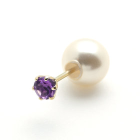 公式サイト限定】5月誕生石 K10 イエローゴールド エメラルド ピアス