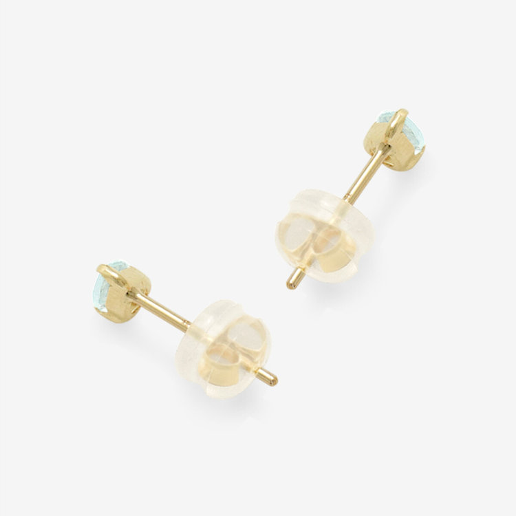 ESTELLE エステール 【WEB限定】3月誕生石 K10 イエローゴールド アクアマリン しずく ピアス イエローゴールド