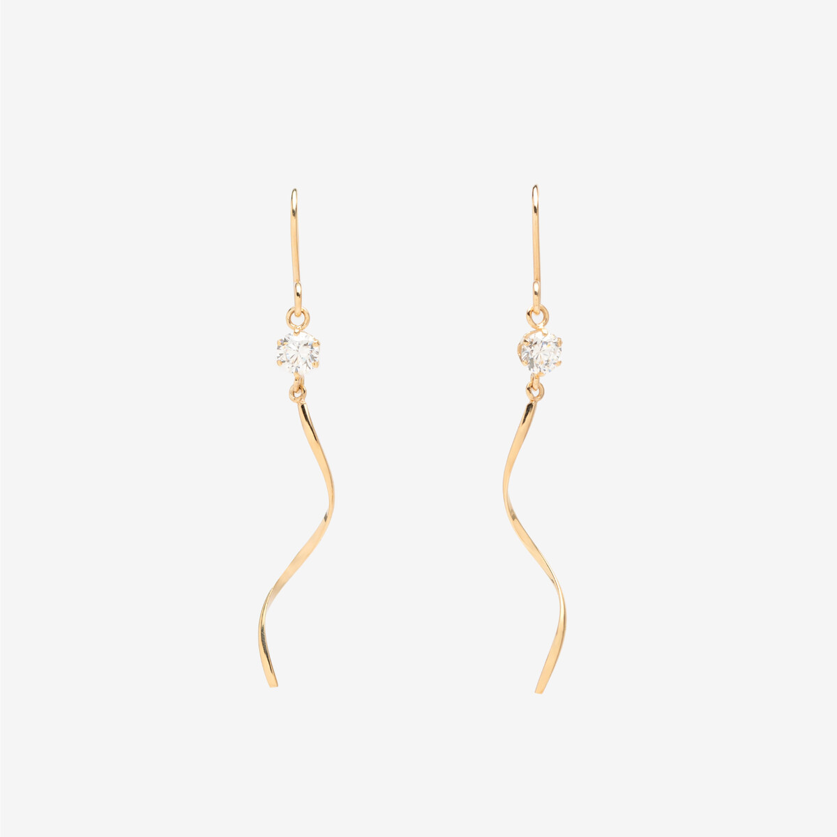 ︎BLOOM ブルーム (エステール) K10 イエローゴールド フック ピアス Ear Jewelry】K10 イエローゴールド フック ピアス（0202-2000