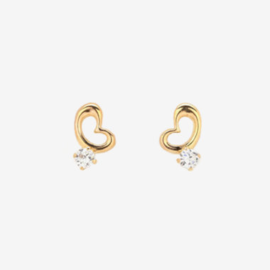 ハードウェア　ピアス　イエローゴールド　✨刻印あり✨ TIFFANY & Co. ハードウェア エクストララージ リンク ピアス