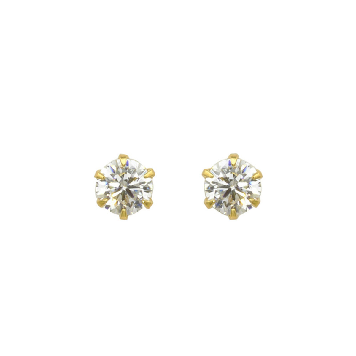 Ear Jewelry】プラチナ キュービックジルコニア ピアス （L
