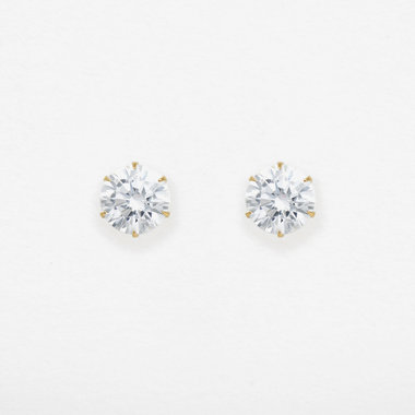 新品同様♡k18ホワイトゴールド♡フラワーダイヤ♡0.50カラット♡ピアス 18K ホワイトゴールド 1.50カラット J-フープ ダイヤモンド