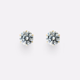 【Ear Jewelry】K18 ピンクゴールド キュービックジルコニア ピアス （L）