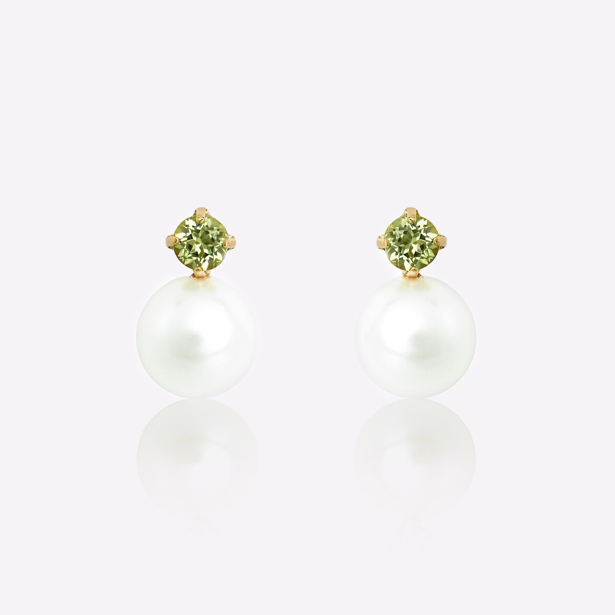 WEB限定】5月誕生石 K10 イエローゴールド エメラルド ピアス（0242 