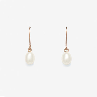 6月誕生石 K10 ピンクゴールド 淡水パール フック ピアス