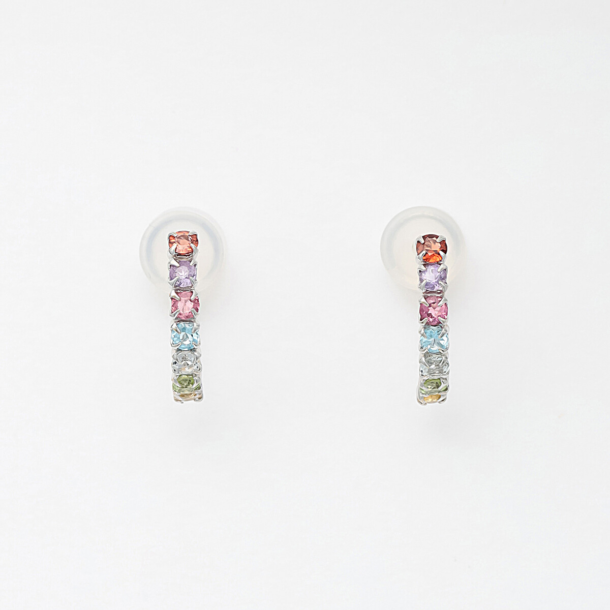 WEB限定】K10 イエローゴールド マルチカラー フック ピアス（0222