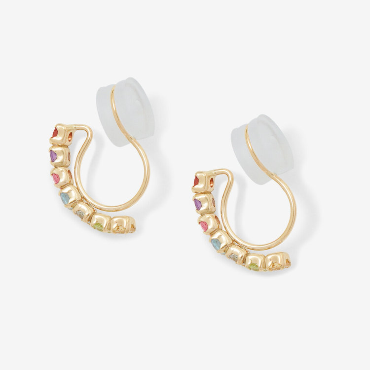 ESTELLE エステール 【WEB限定】K10 イエローゴールド マルチカラー イヤリング イエローゴールド