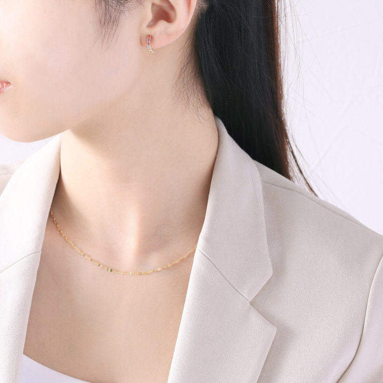 ESTELLE エステール 【WEB限定】K10 イエローゴールド マルチカラー イヤリング イエローゴールド