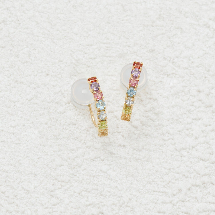 ESTELLE エステール 【WEB限定】K10 イエローゴールド マルチカラー イヤリング イエローゴールド
