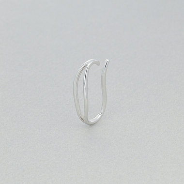 【ドラマ着用】シルバー ロジウムメッキ イヤーカフ ※片耳用