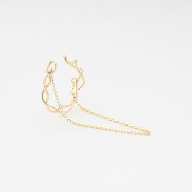 【WEB限定】K10 イエローゴールド イヤーカフ ※片耳用