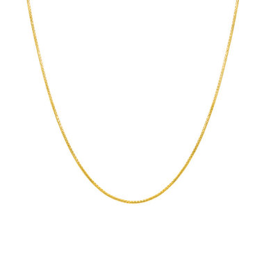 K18 イエローゴールド チェーンネックレス（45cm）