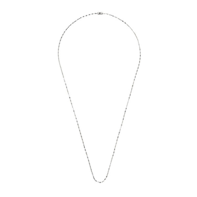 ESTELLE エステール K10 ホワイトゴールド ロング デザインネックレス（70cm） ホワイトゴールド