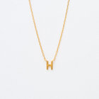 K18 イエローゴールド イニシャル ネックレス（H）（0304-2561-0019