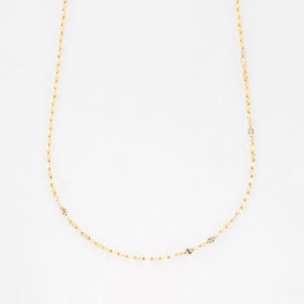 K10 イエローゴールド ロング デザインネックレス（70cm）