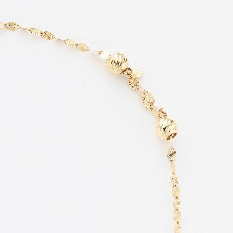 ESTELLE エステール K10 イエローゴールド ロング デザインネックレス（70cm） イエローゴールド