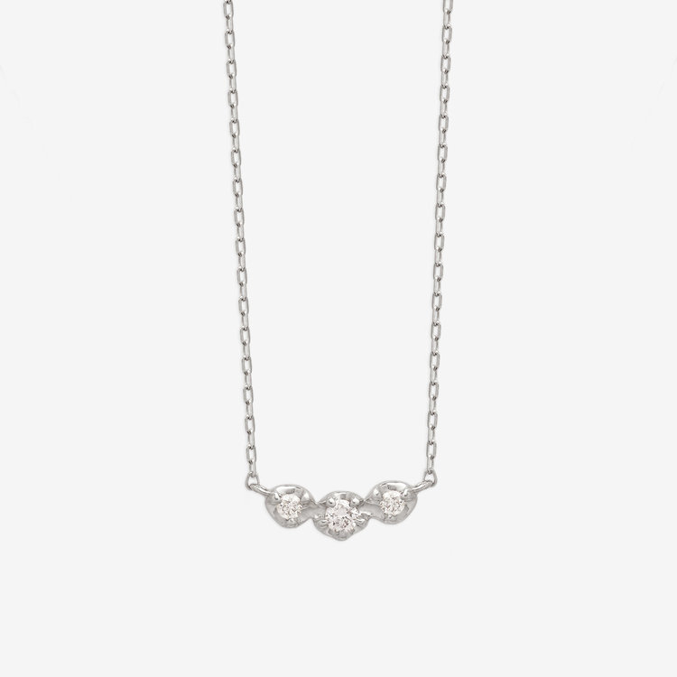 GLOW】プラチナ ダイヤモンド ネックレス（0312-0195-0016）｜ESTELLE