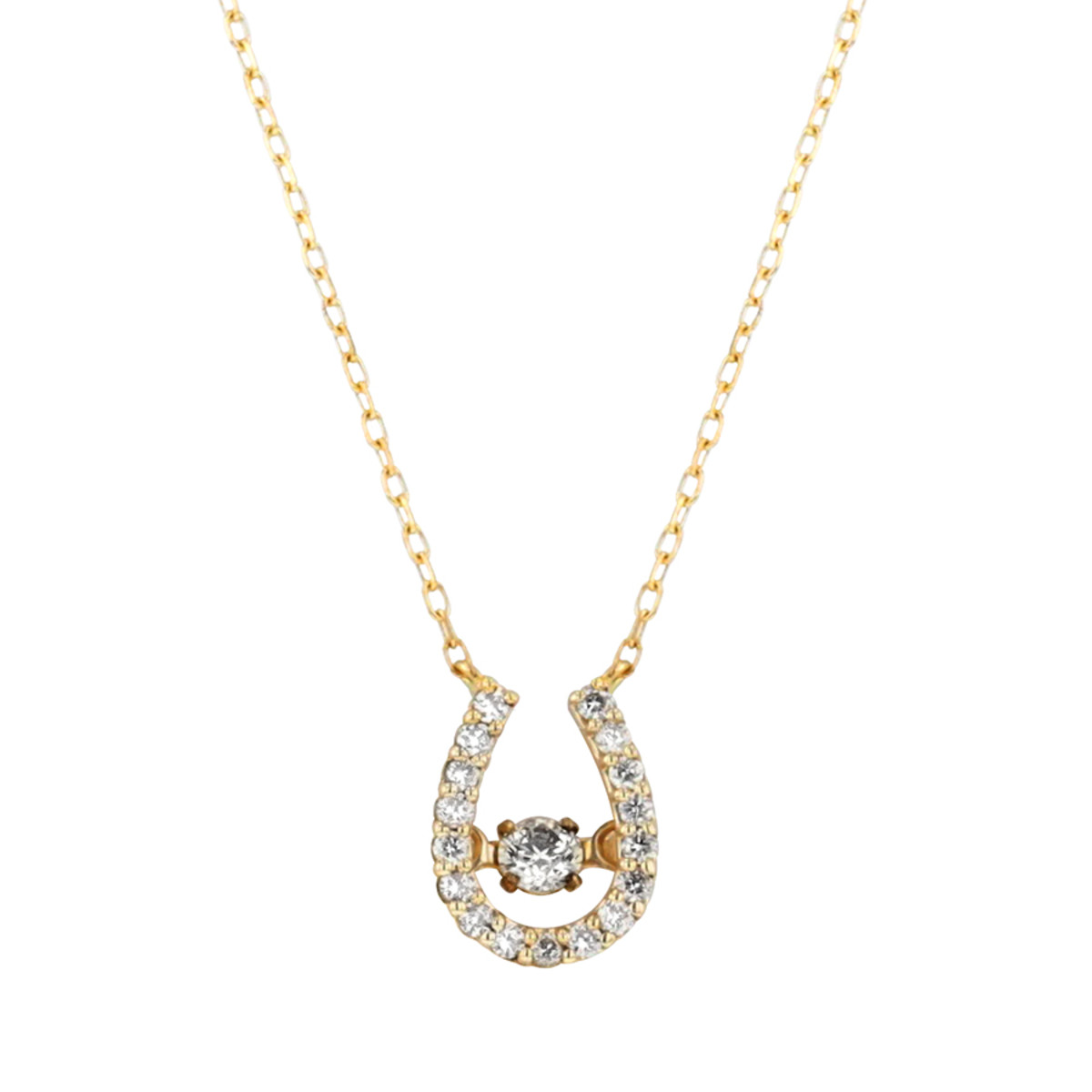 BLOOM プラチナ ダイヤモンド 馬蹄 ネックレス ネックレス ダイヤモンド 0.03ct ホースシュー 馬蹄 pt900