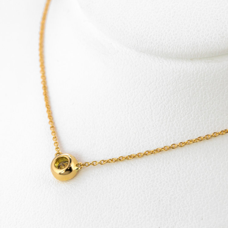 ESTELLE エステール 【WEB限定】K18 イエローゴールド ダイヤモンド ネックレス（0.20ct） イエローゴールド