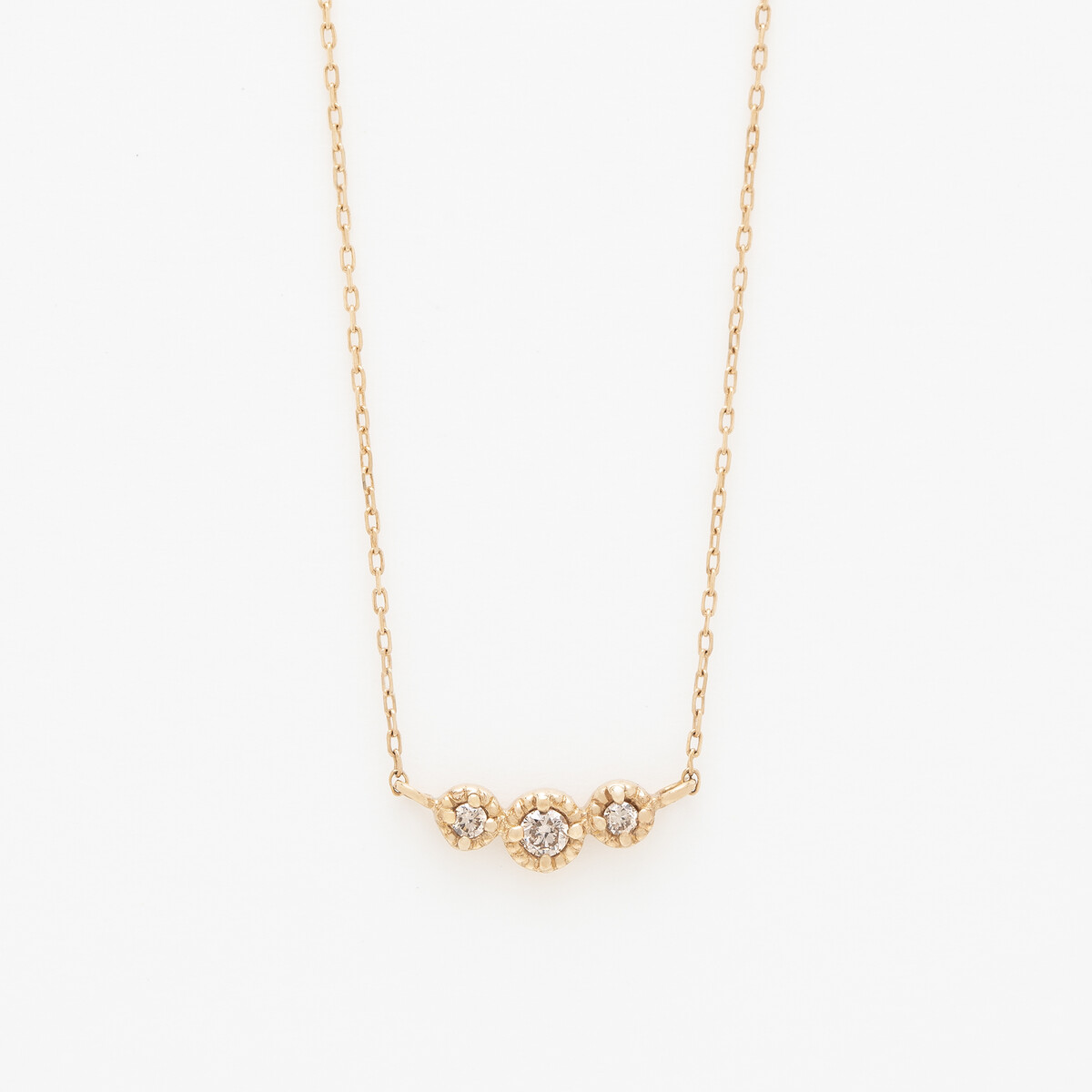 bloomネックレス　K10 イエローゴールド ダイヤモンド ムーン ネックレス BLOOM（ブルーム） ネックレス K10 イエローゴールド ダイヤモンド