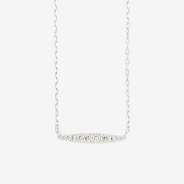 K10 ホワイトゴールド ダイヤモンド ネックレス