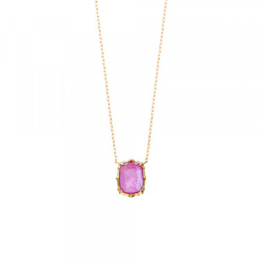 K10 イエローゴールド クォーツ ネックレス