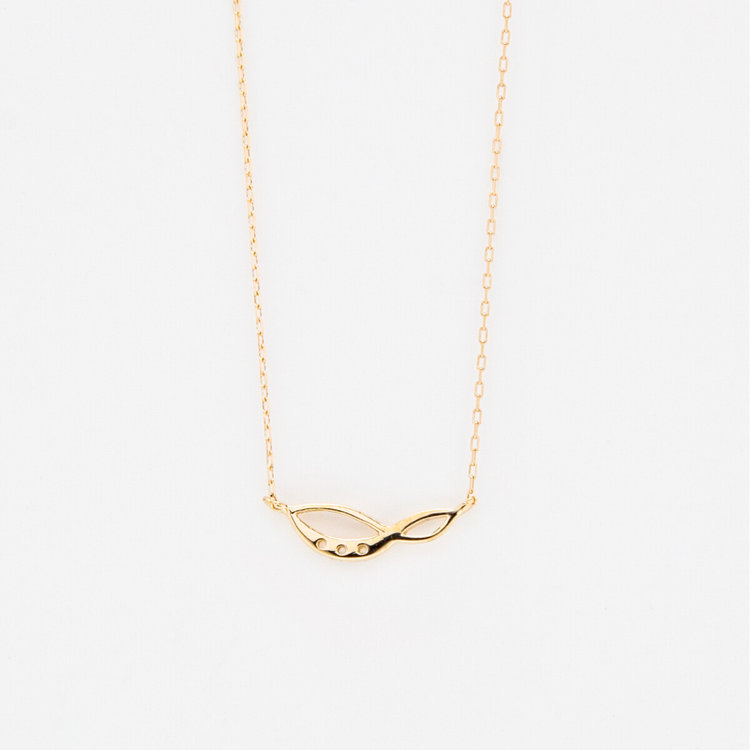 ESTELLE エステール 11月誕生石 K10 イエローゴールド ホワイトトパーズ ネックレス イエローゴールド