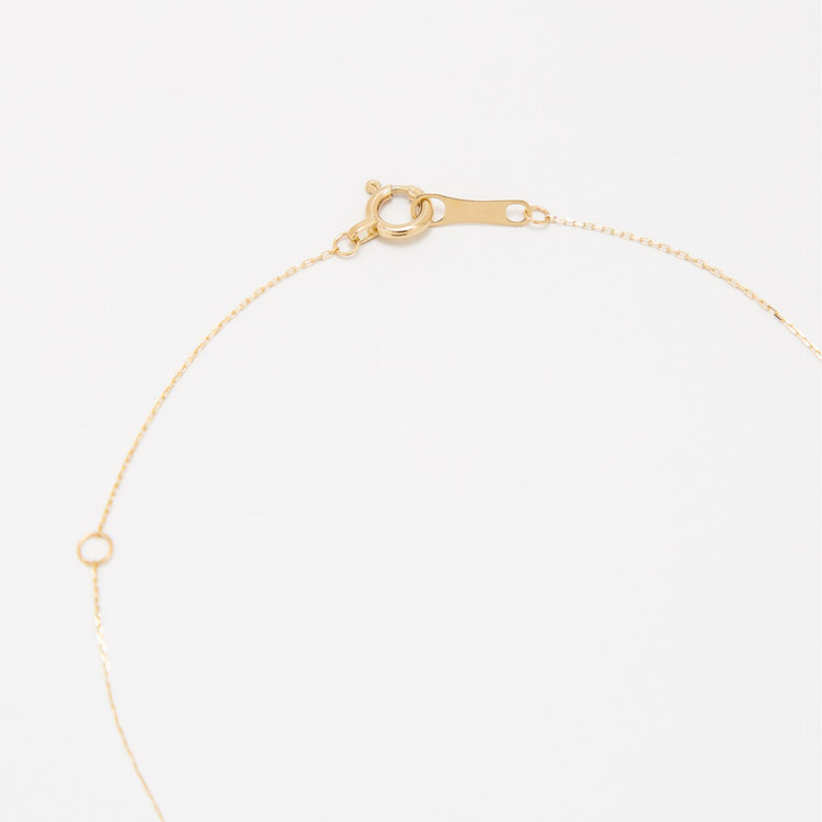 ESTELLE エステール 11月誕生石 K10 イエローゴールド ホワイトトパーズ クロス ネックレス イエローゴールド