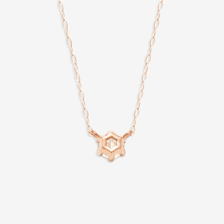 ESTELLE エステール 【WEB限定】6月誕生石 K18 ピンクゴールド ムーンストーン ネックレス ピンクゴールド