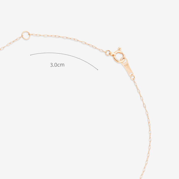 ESTELLE エステール 【WEB限定】6月誕生石 K18 ピンクゴールド ムーンストーン ネックレス ピンクゴールド