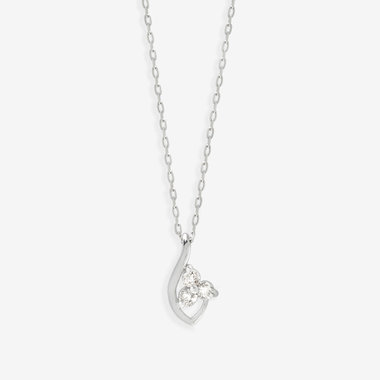 K10 ホワイトゴールド ダイヤモンド ネックレス