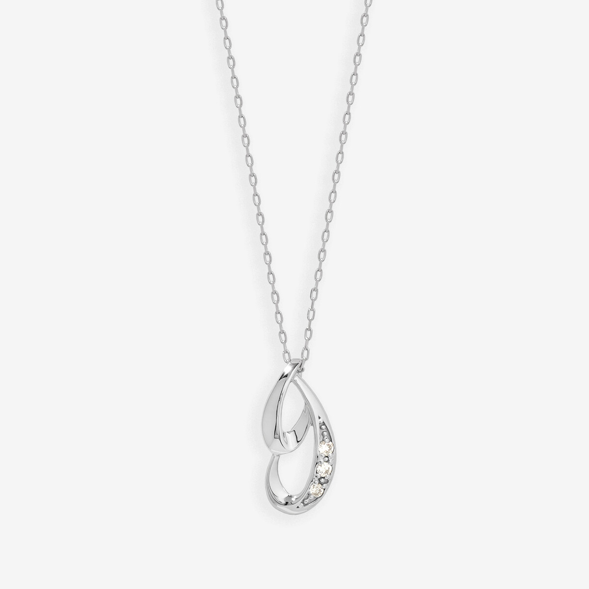 WEB限定】K18 ホワイトゴールド ダイヤモンド ネックレス（0.15ct