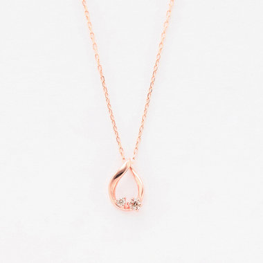 エステール◇K10PG◇ダイヤモンド7粒◇ミニリングネックレス◇ 0442-0052-0020_m.jpg