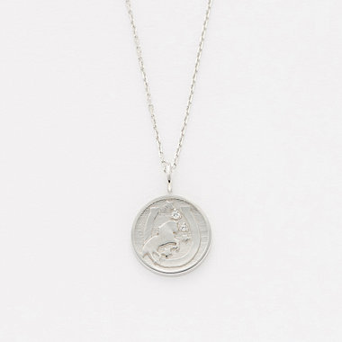 【WEB限定】シルバー ロジウムメッキ ダイヤモンド ペアネックレス