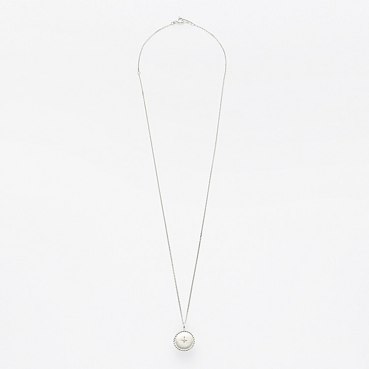 ESTELLE エステール 【WEB限定】シルバー ロジウムメッキ ダイヤモンド ペアネックレス シルバー