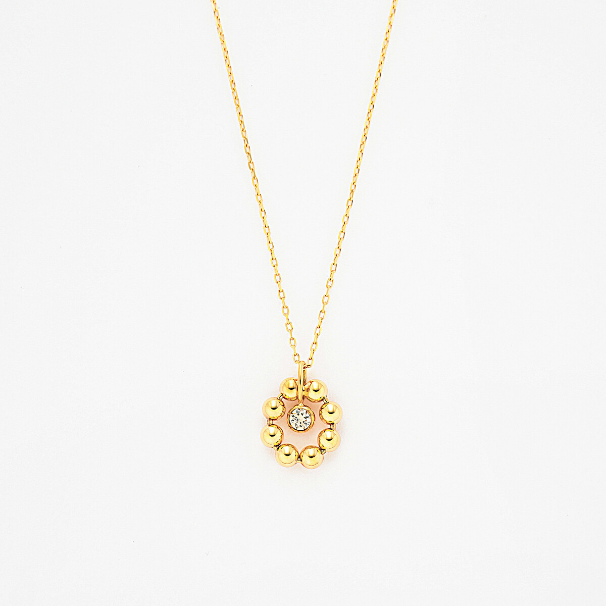 WEB限定】K18 イエローゴールド ダイヤモンド ネックレス（0.25ct
